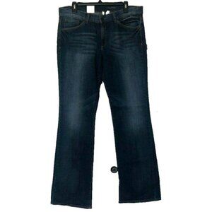 MNG Mango Claudia Low Rise Bootcut slightly Flared to fit over boots Blue Denim